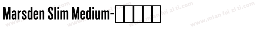 Marsden Slim Medium字体转换